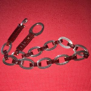 Maroon Brighton belt (38) authentic.